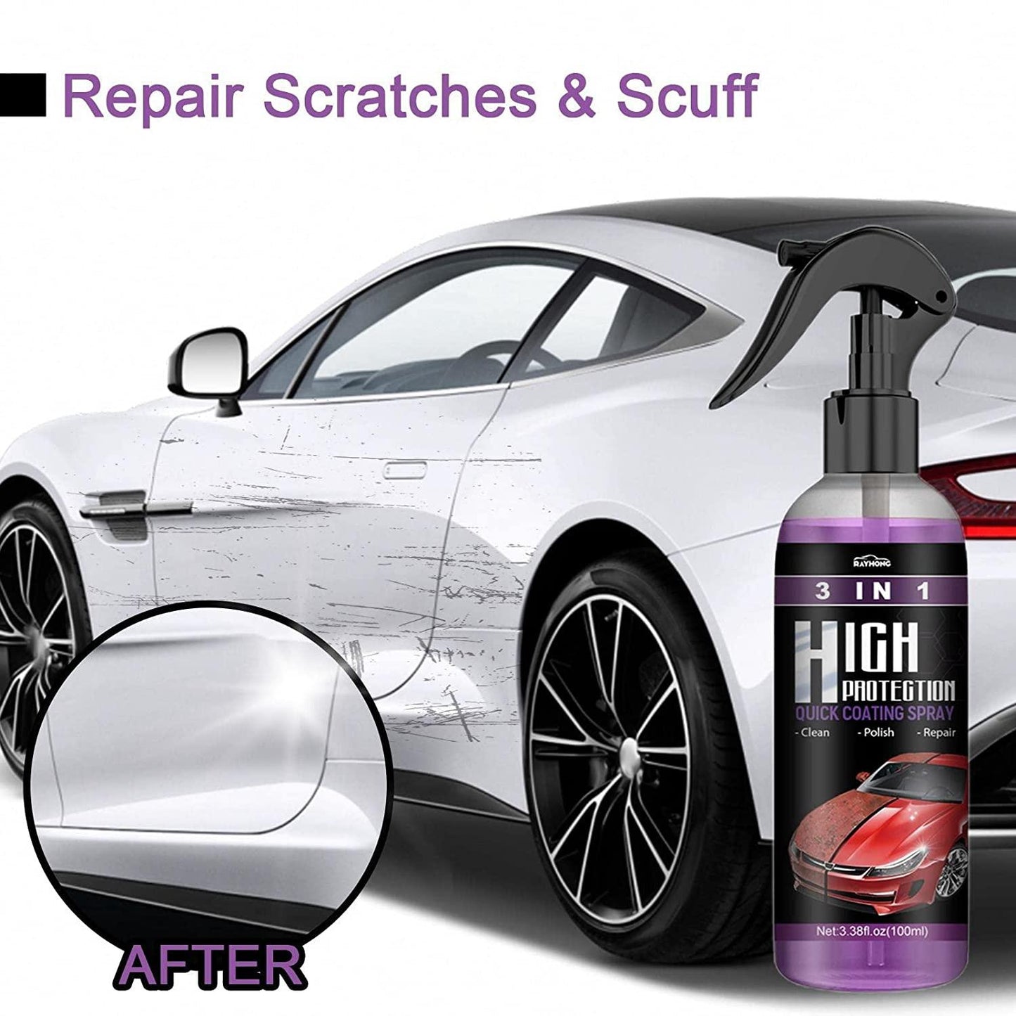 Car Scratch Spray Cars Polishing for Motorcycles, Boats