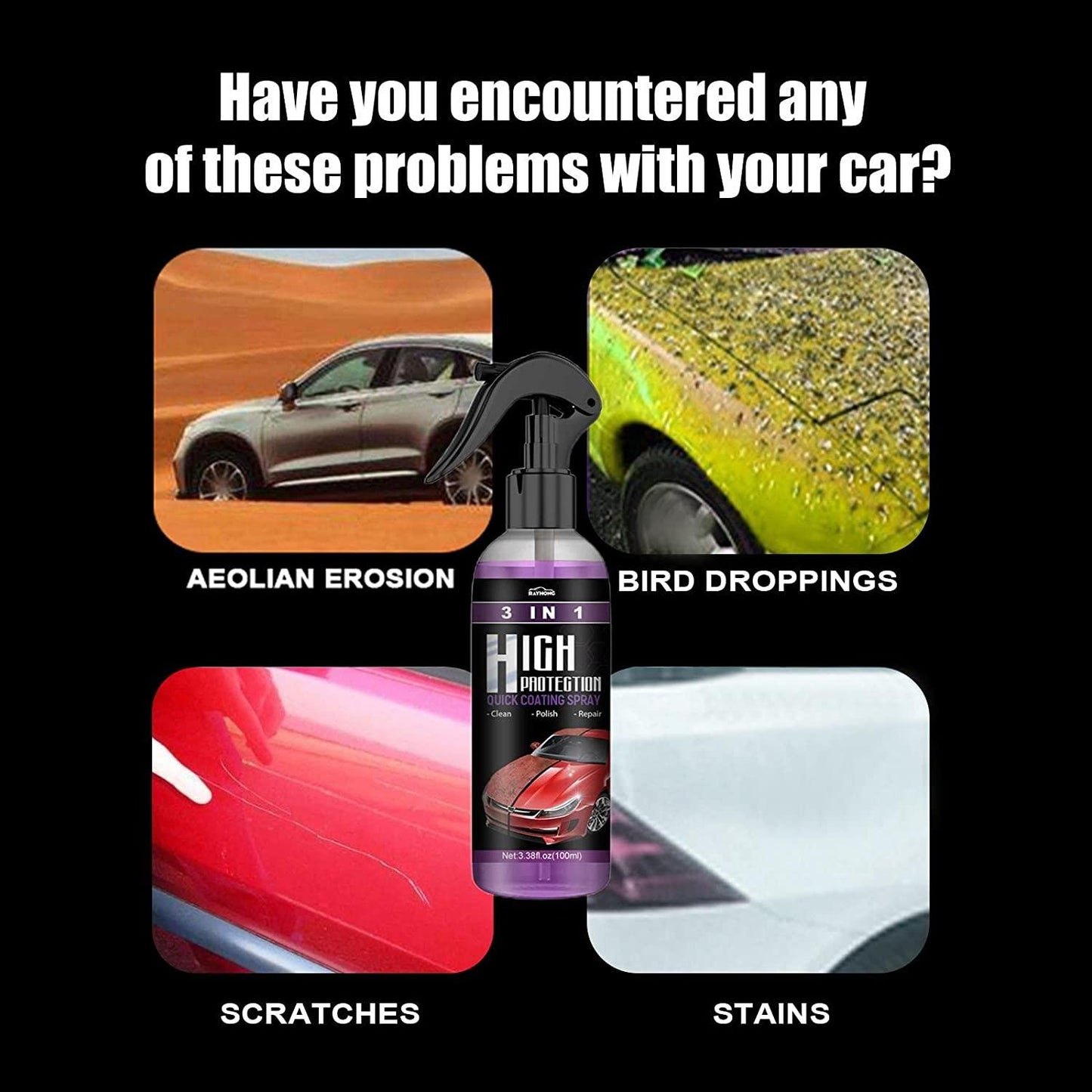Car Scratch Spray Cars Polishing for Motorcycles, Boats