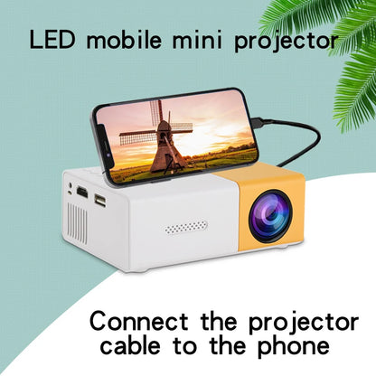 YG300 New Year, Birthday Gifts, Mobile Phone with the Screen Mini Projector, Bedroom, Living Room, Home Theater HD Projector