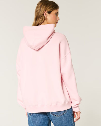 Oversized Number Graphic Hoodie